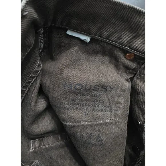 Moussy Vintage Emery Brown Button Fly Denim Jeans Size 26 - Picture 5 of 7